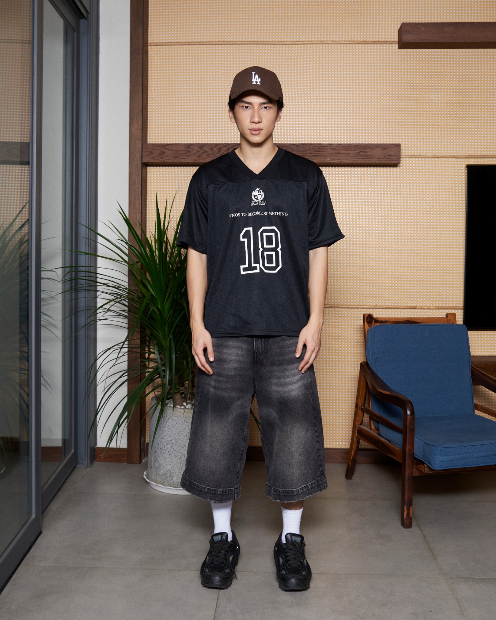 JS1- BALANCE NUMBER CLUB JERSEY - BLACK