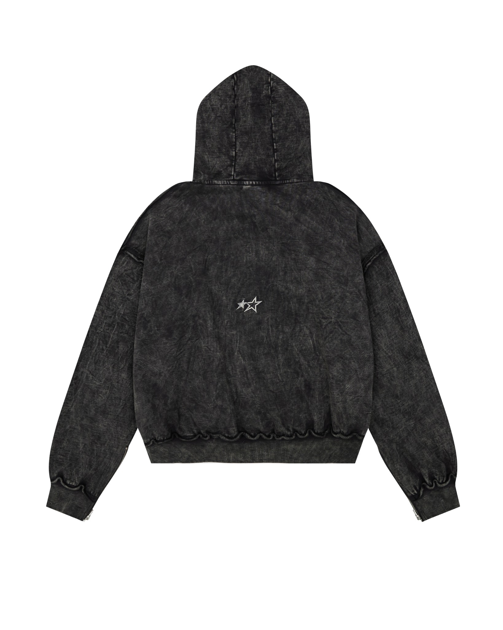 HDW1 - FNOS RÉVOLTE WASHED HOODIE - DARK WASH