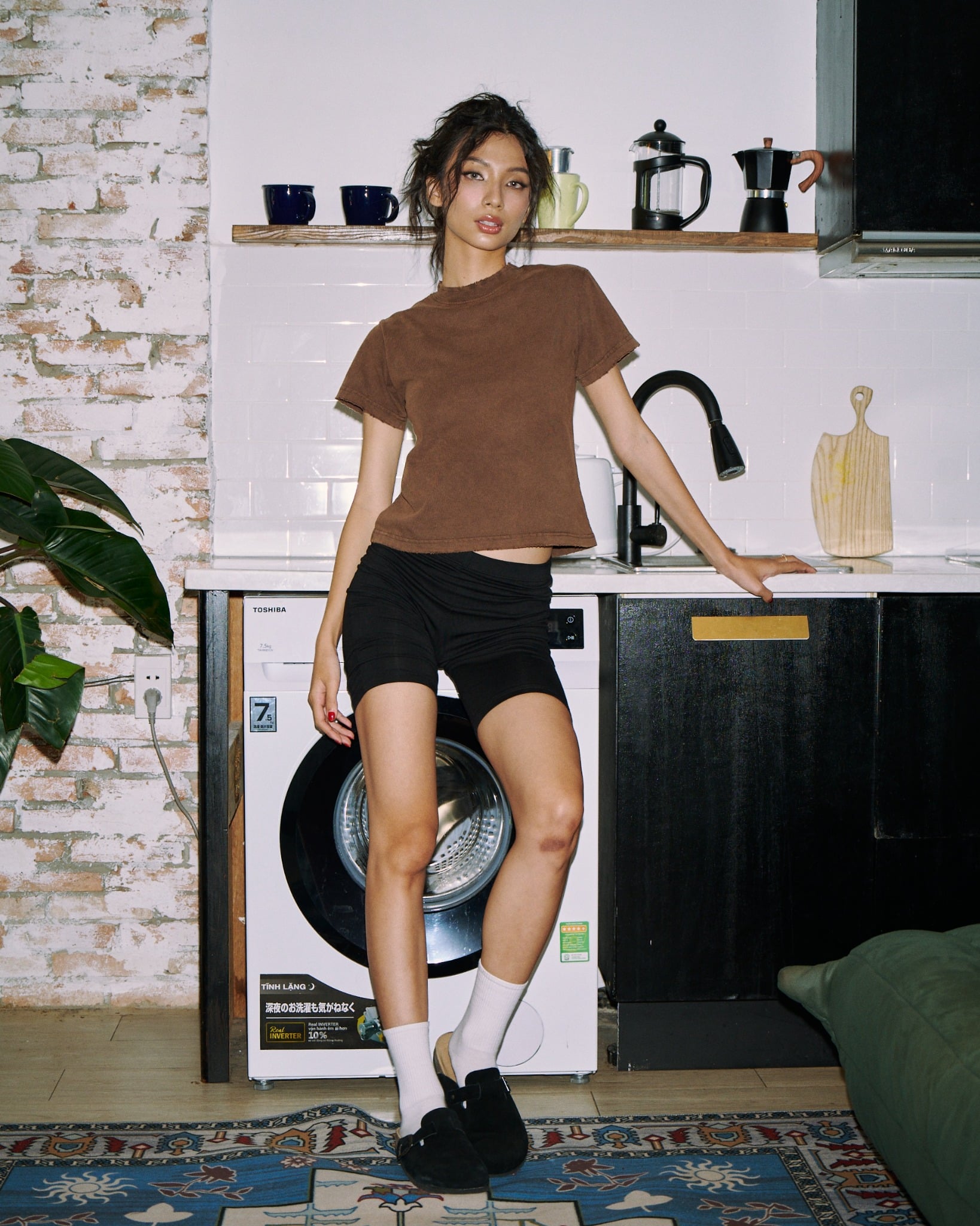 TWB2 - VINTAGE BABY TEE - EARTHY BROWN