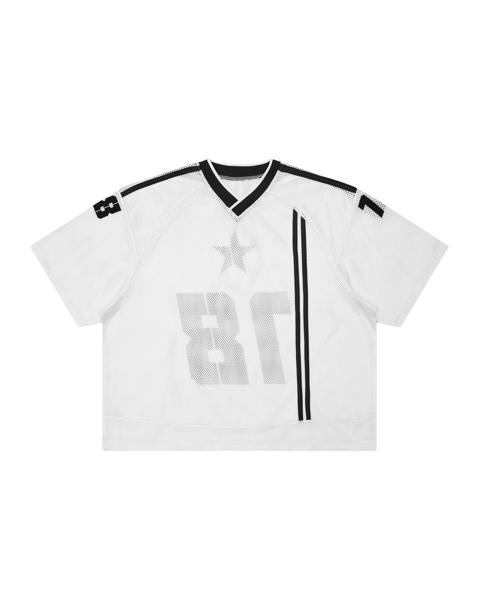 JS10 - 18+ MESH JERSEY TEE - WHITE