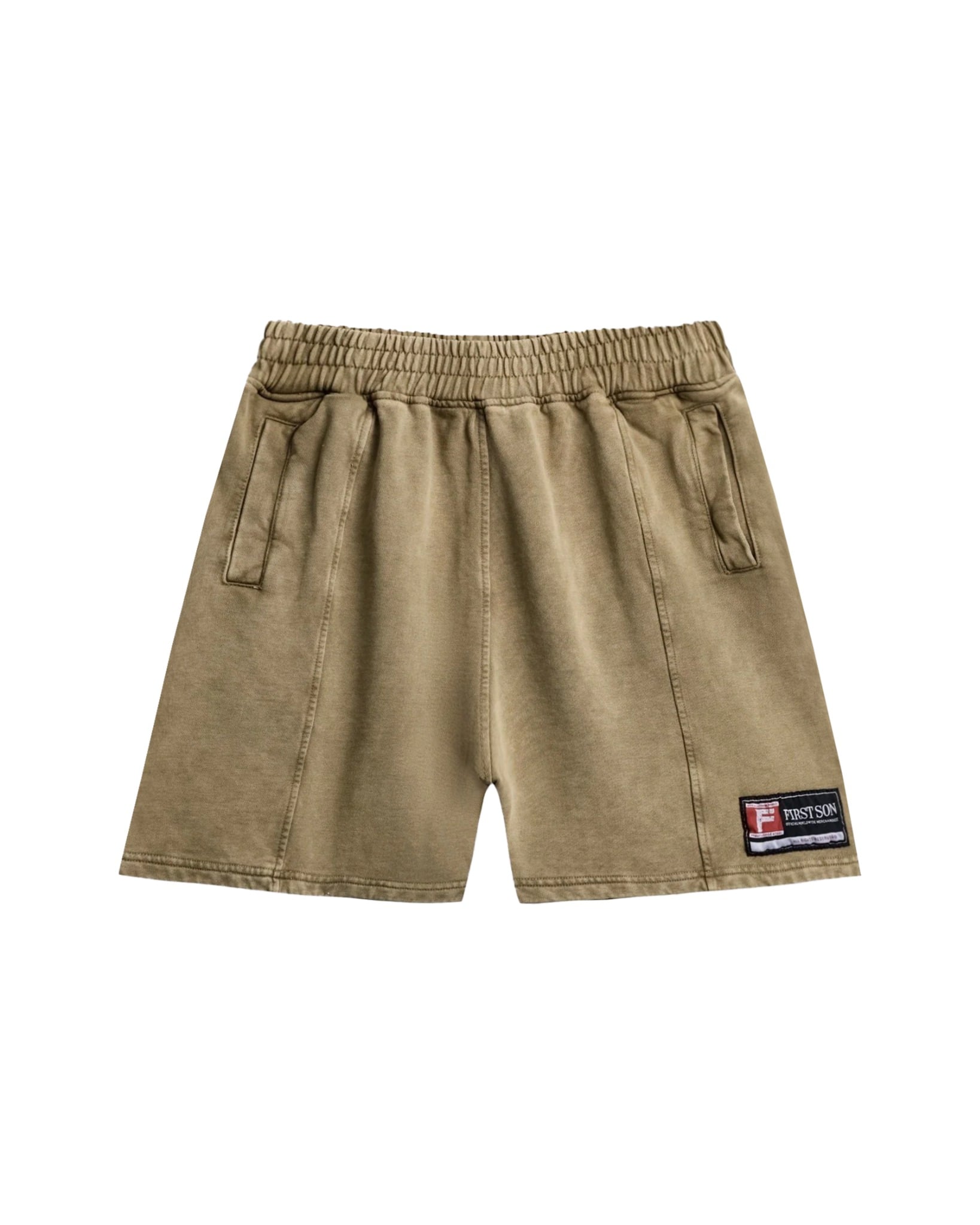 SNW3 -  'ACTIVE' WASHED SHORTS - SAND