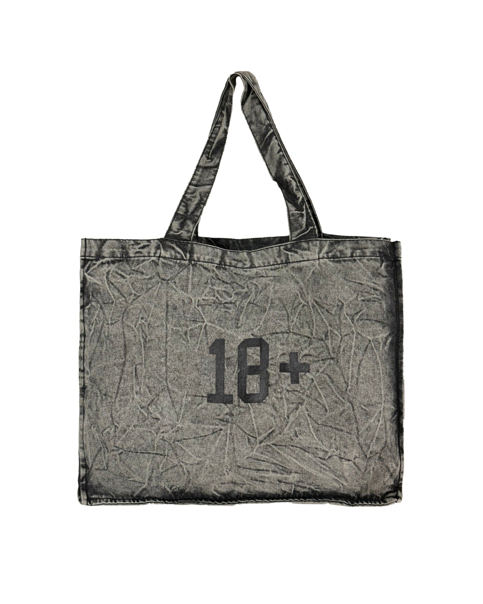 TB1 - 18PLUS DENIM TOTE BAG - GREY WASHED