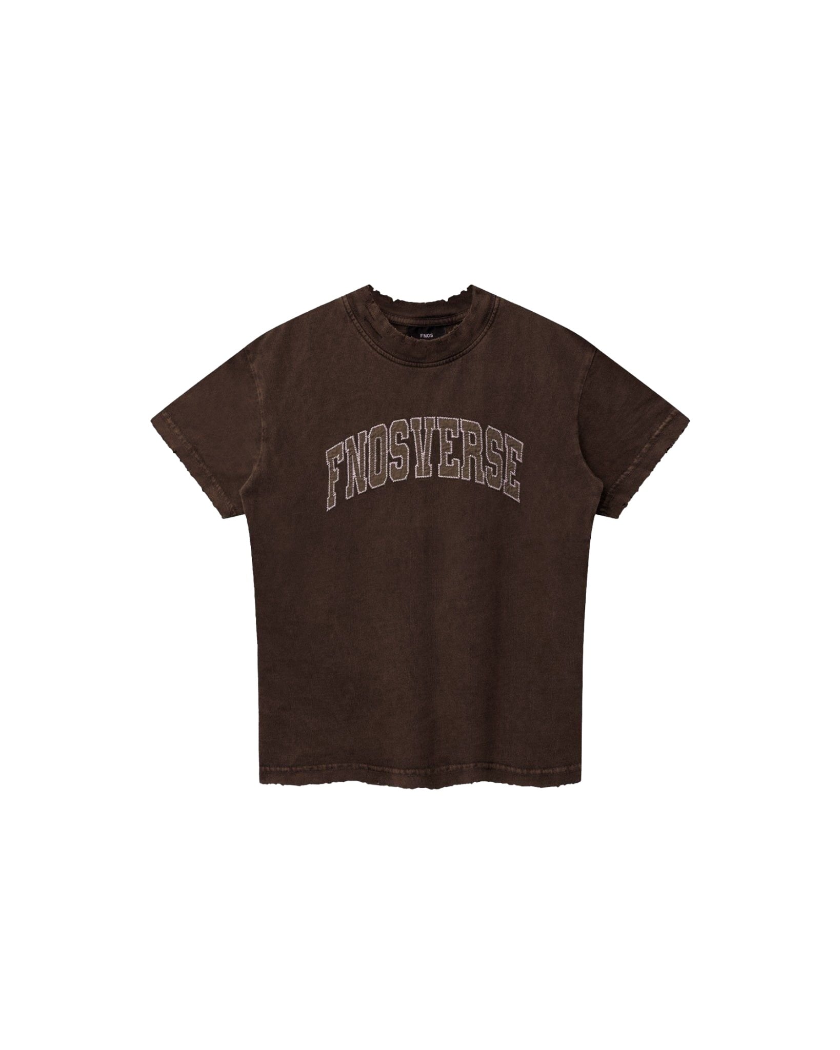 TWB4 - 'FNOSVERSE' VINTAGE BABY TEE - EARTHY BROWN