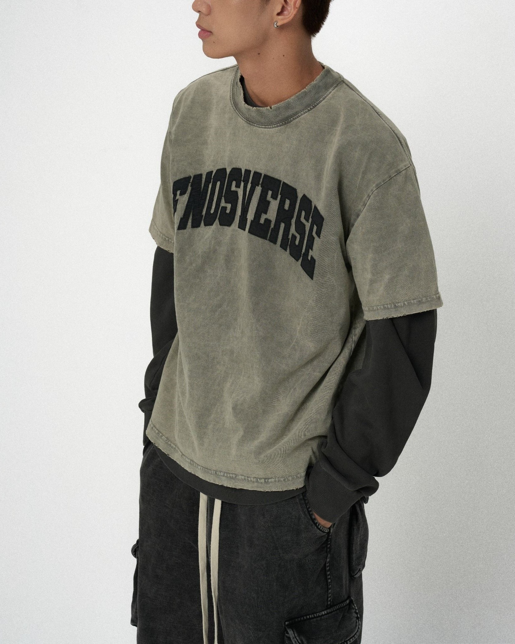 TWG26 - 'FNOSVERSE' VINTAGE TEE - SAND