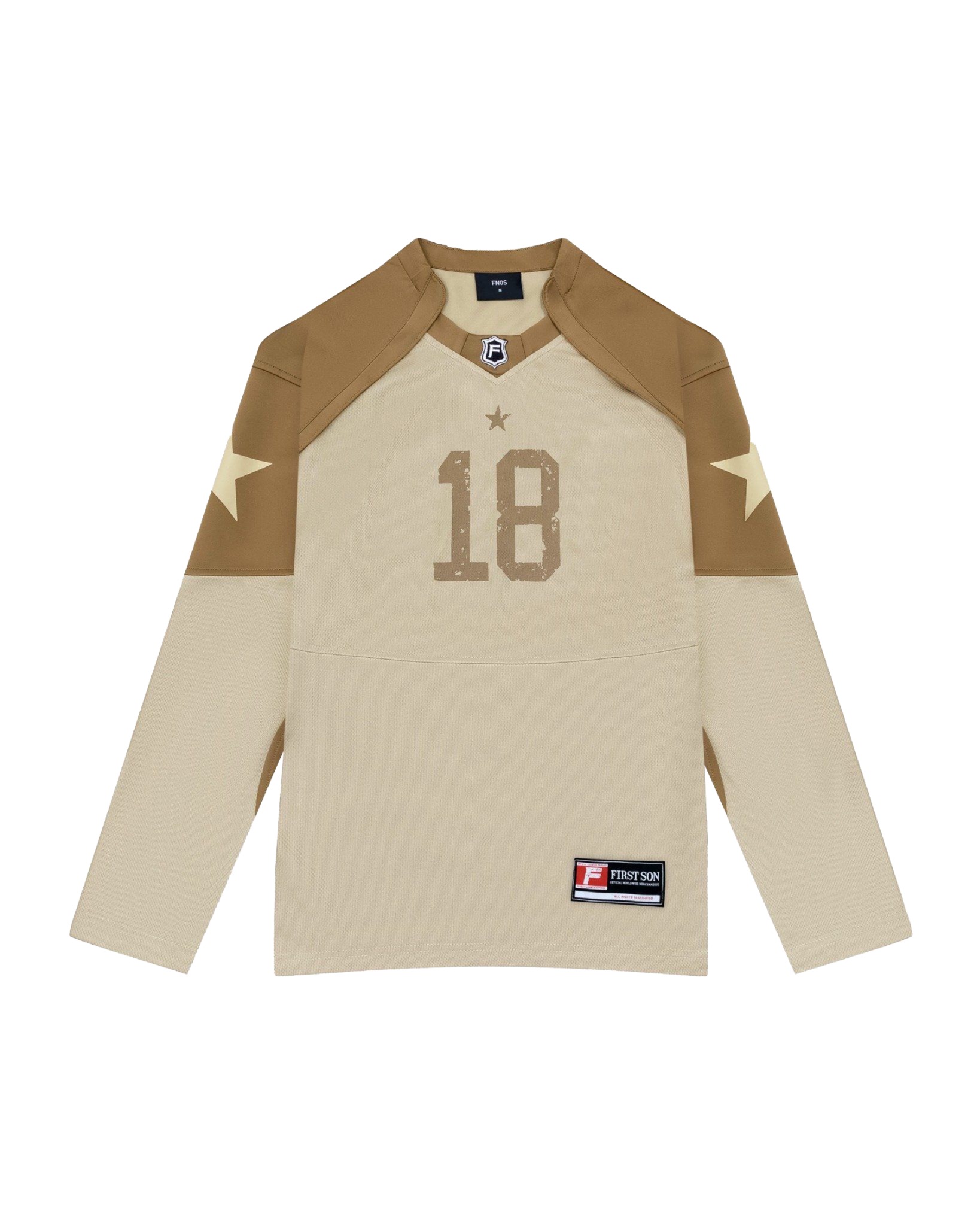 JS6 - FNOS UNITED HOCKEY JERSEY - MOCHA/TAN