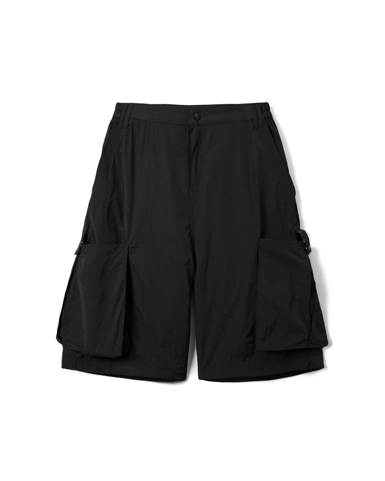 SPC - "ATYPICAL" STRUCTURE NYLON SHORT - BLACK