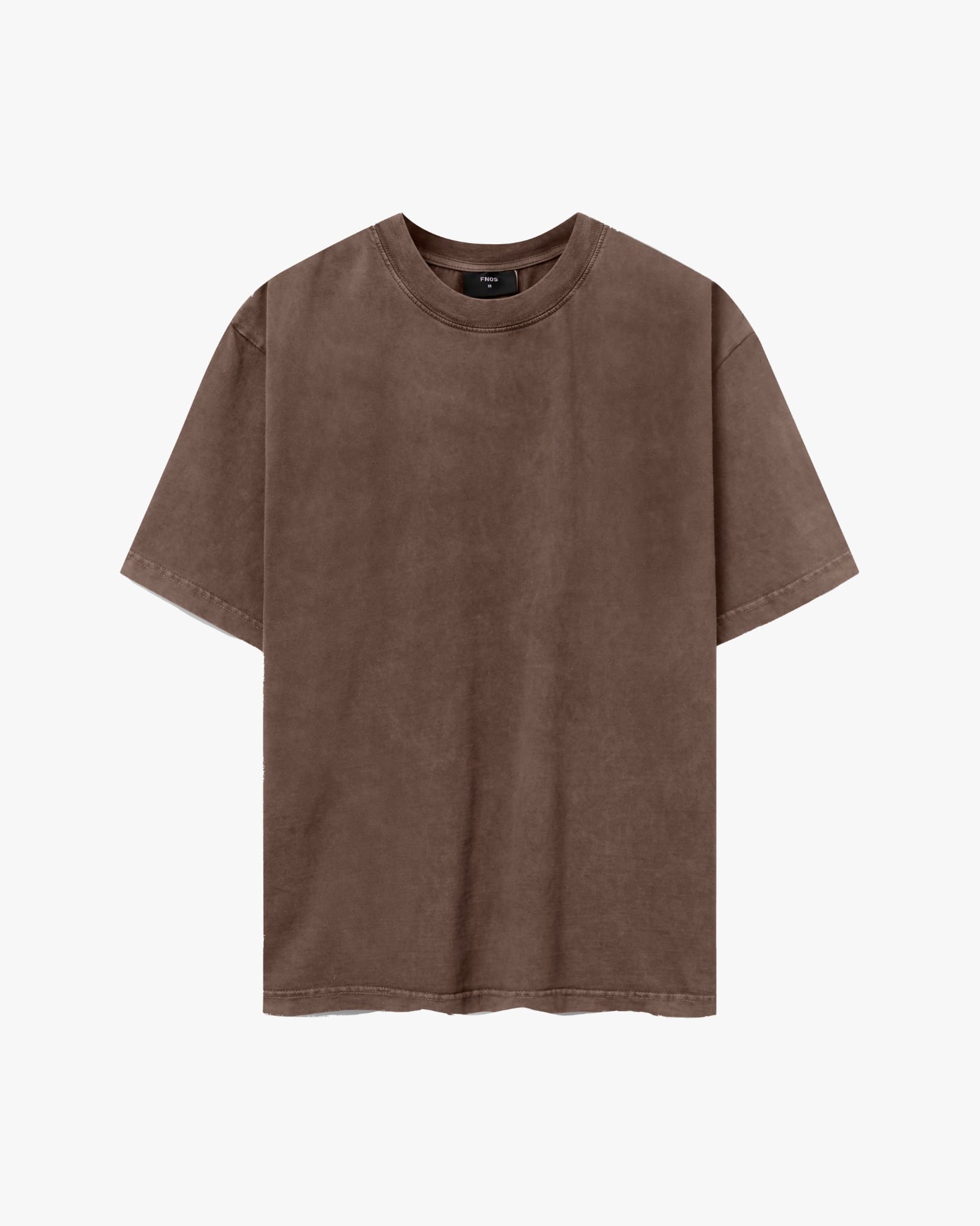 TSW6 - BLANK WASHED TEE - CHOCOLATE