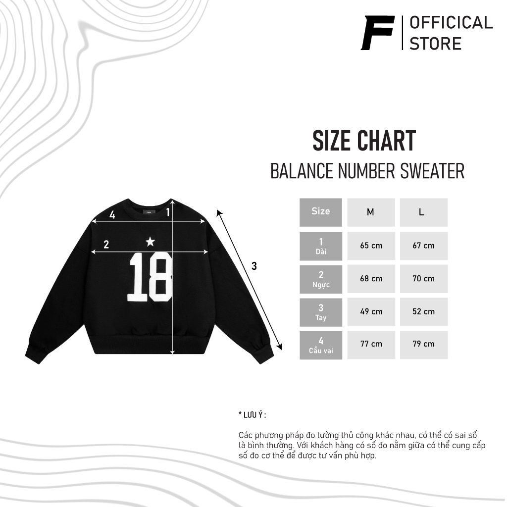 SW8 - BALANCE NUMBER SWEATER - BLACK