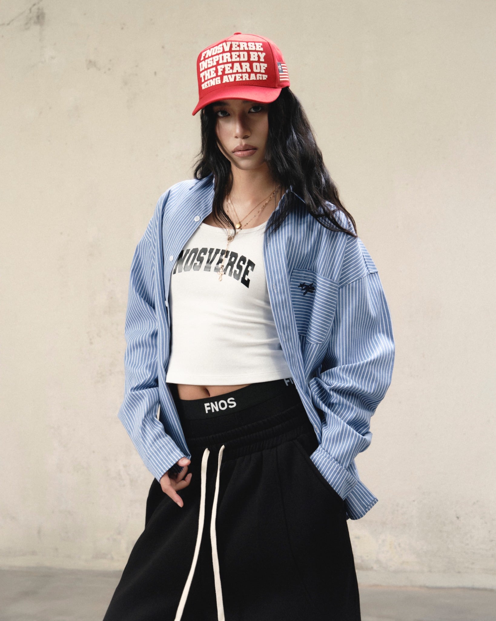 SH1 - FNOS STRIPED OXFORD SHIRT