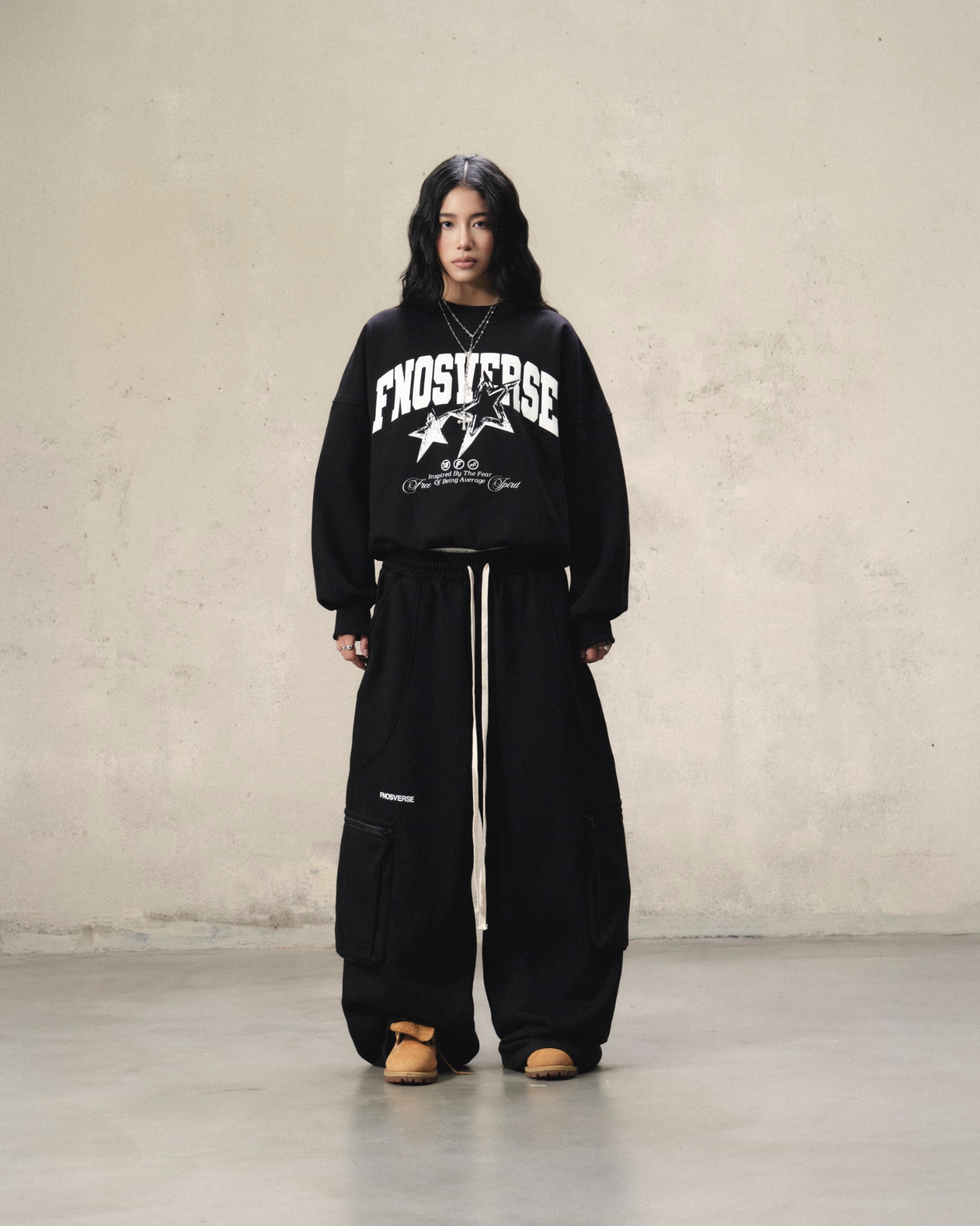 SW15 - "AVERAGE" SWEATER - BLACK