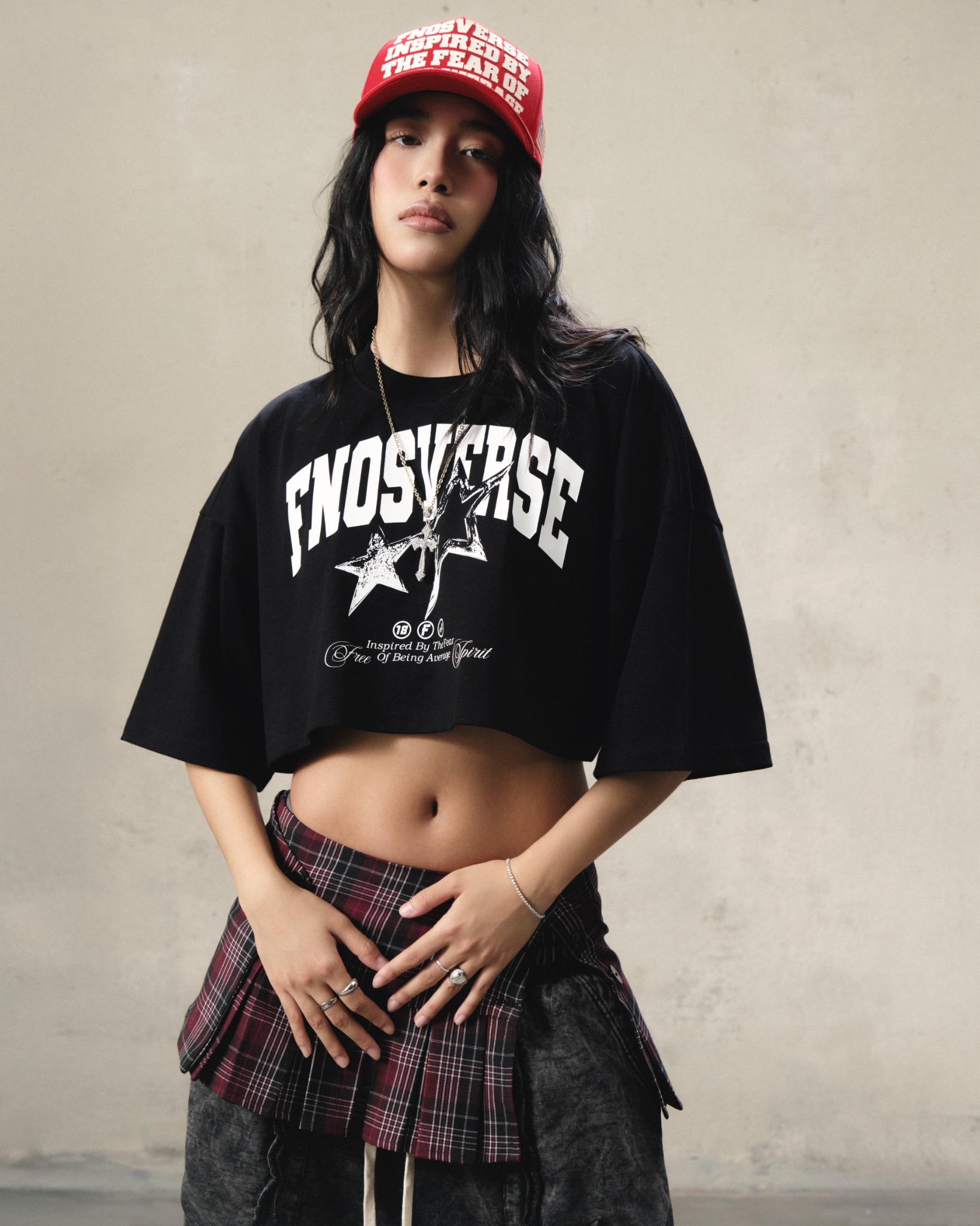 TCG2 - "FNOSVERSE" CROPTOP - BLACK