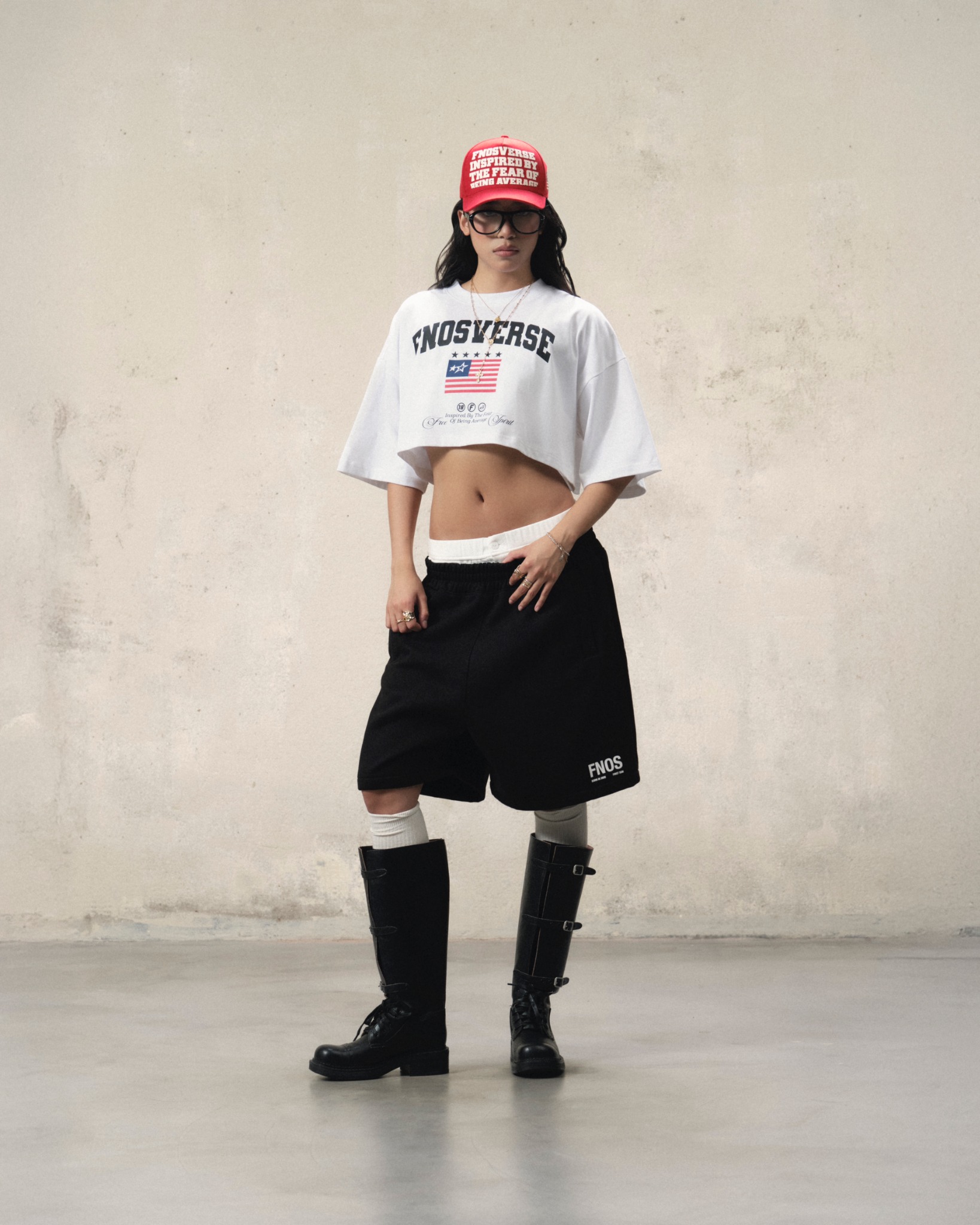 TCG4 - FNOS US CROPTOP - WHITE