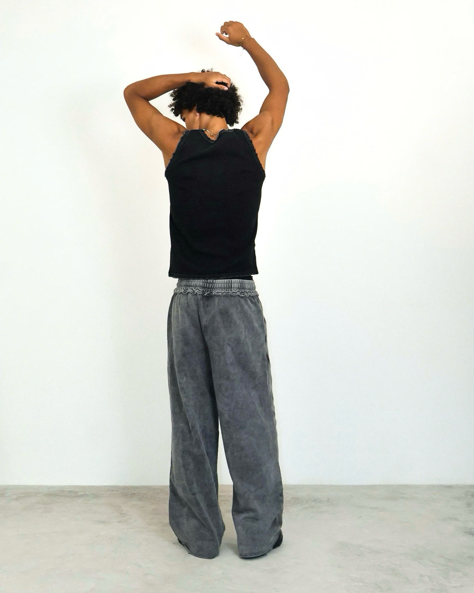 TTW1 - VINTAGE WASHED TANKTOP - BLACK