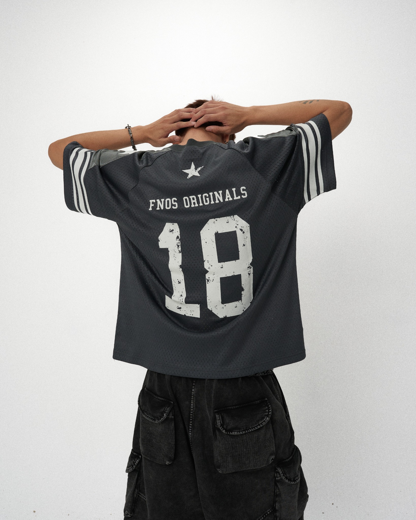 JS3 - FNOS ORIGINALS CLUB JERSEY - BLACK/GREY