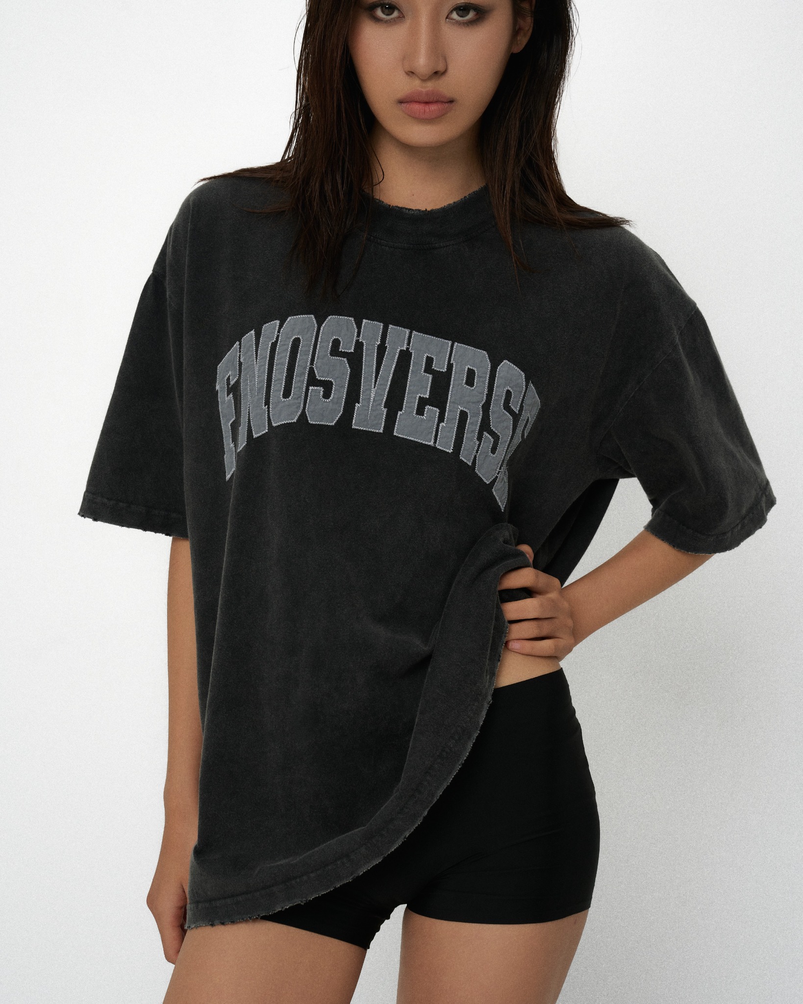TWG25 - 'FNOSVERSE' VINTAGE TEE - BLACK