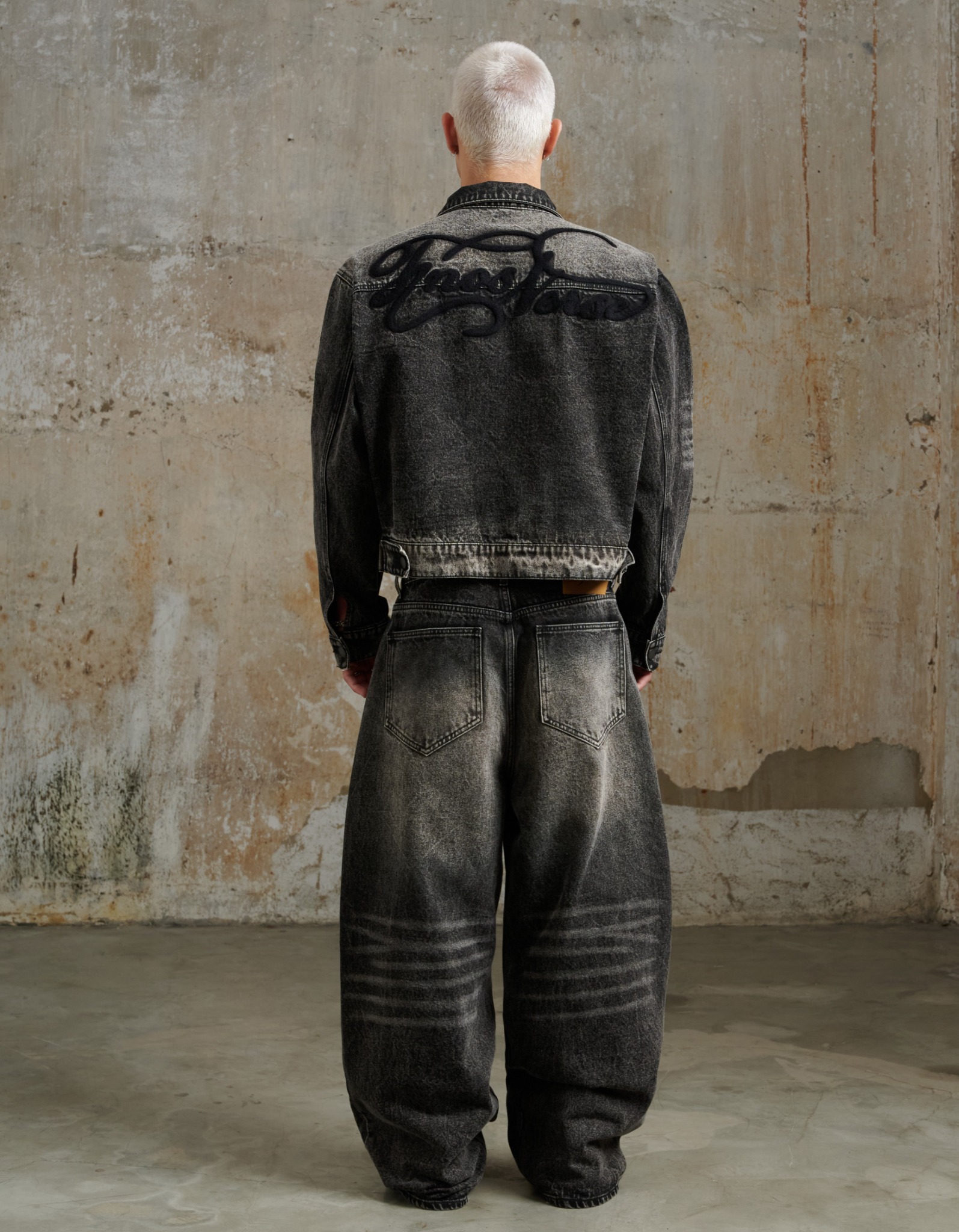 JKD3 - "FNOS VERSE" DENIM JACKET WASH - BLACK