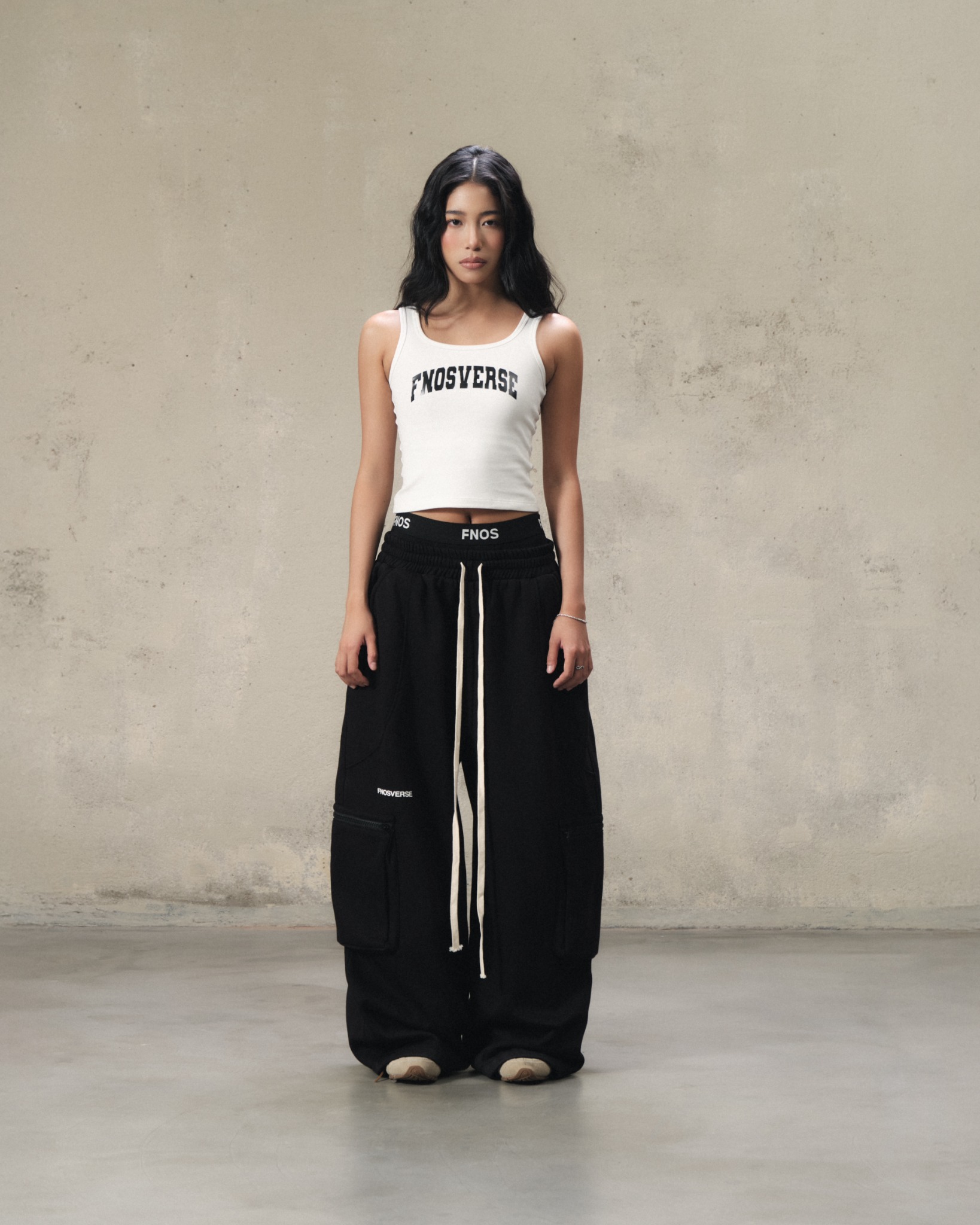 TTF12 - FNOS TONAL TANKTOP - WHITE