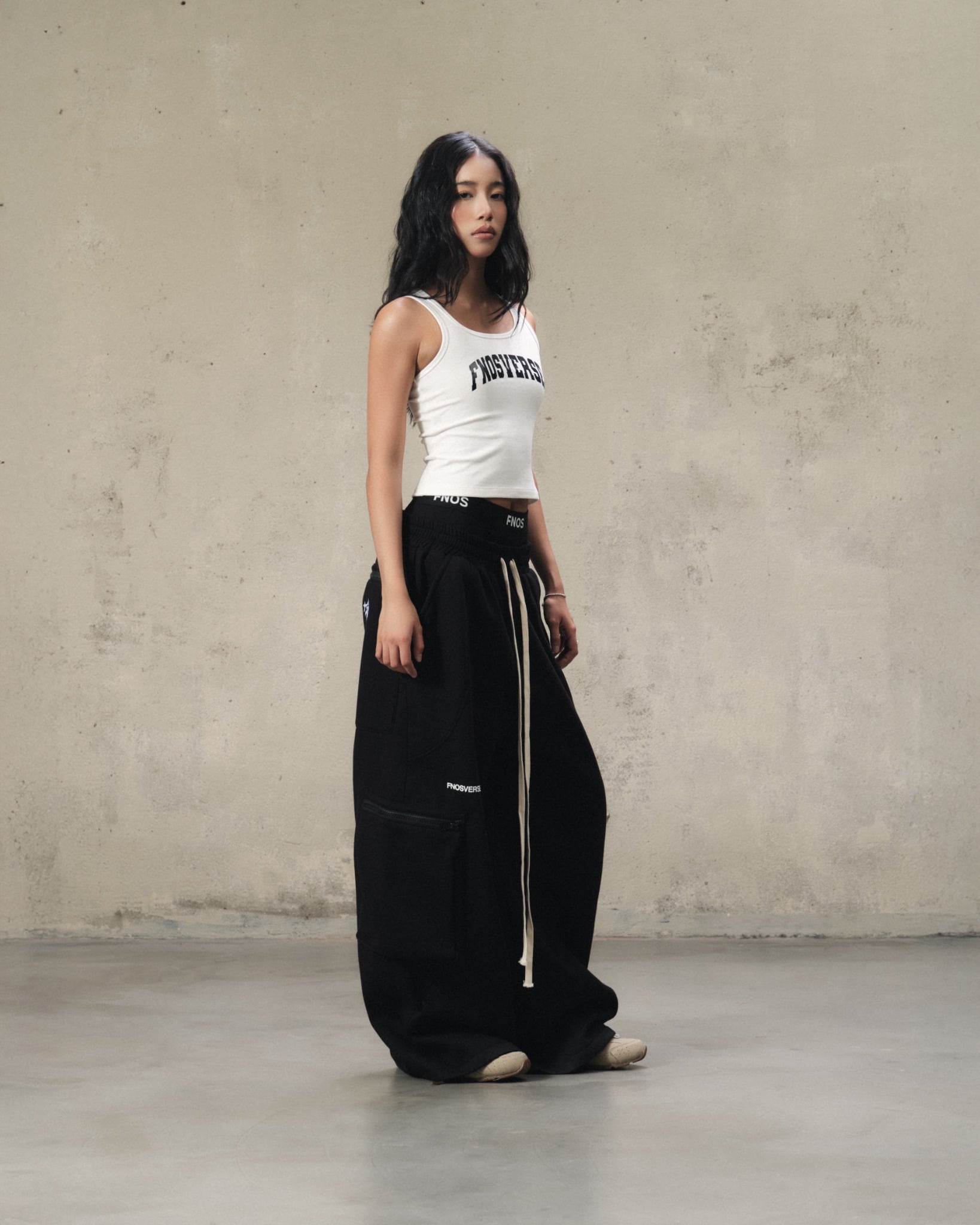 TTF12 - FNOS TONAL TANKTOP - WHITE