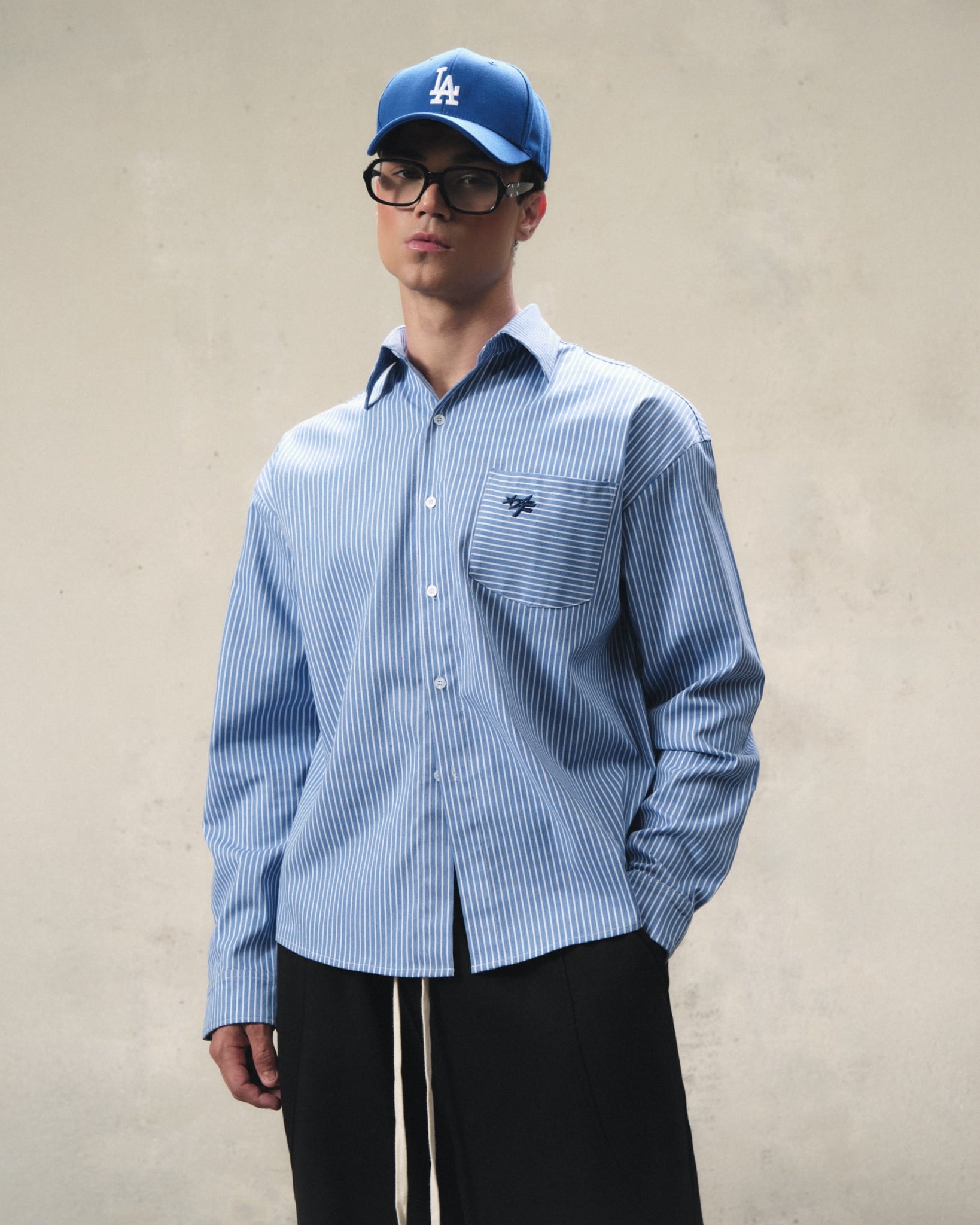 SH1 - FNOS STRIPED OXFORD SHIRT