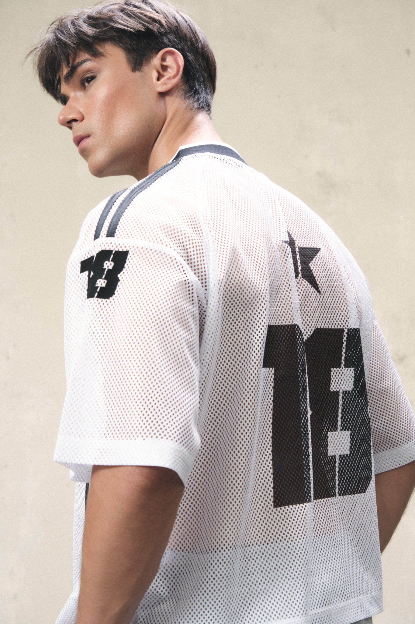 JS10 - 18+ MESH JERSEY TEE - WHITE