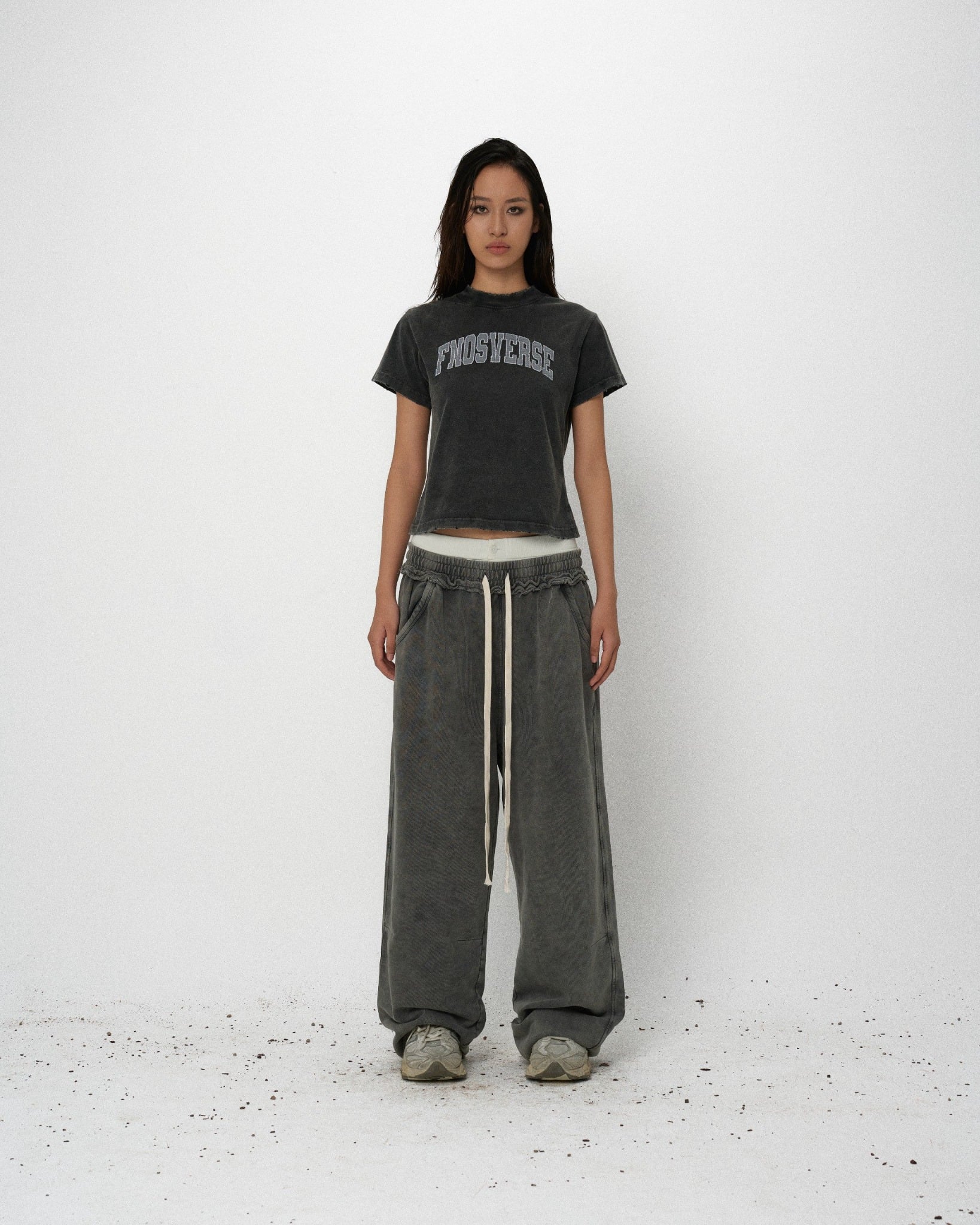 TWB3 - 'FNOSVERSE' VINTAGE BABY TEE - BLACK