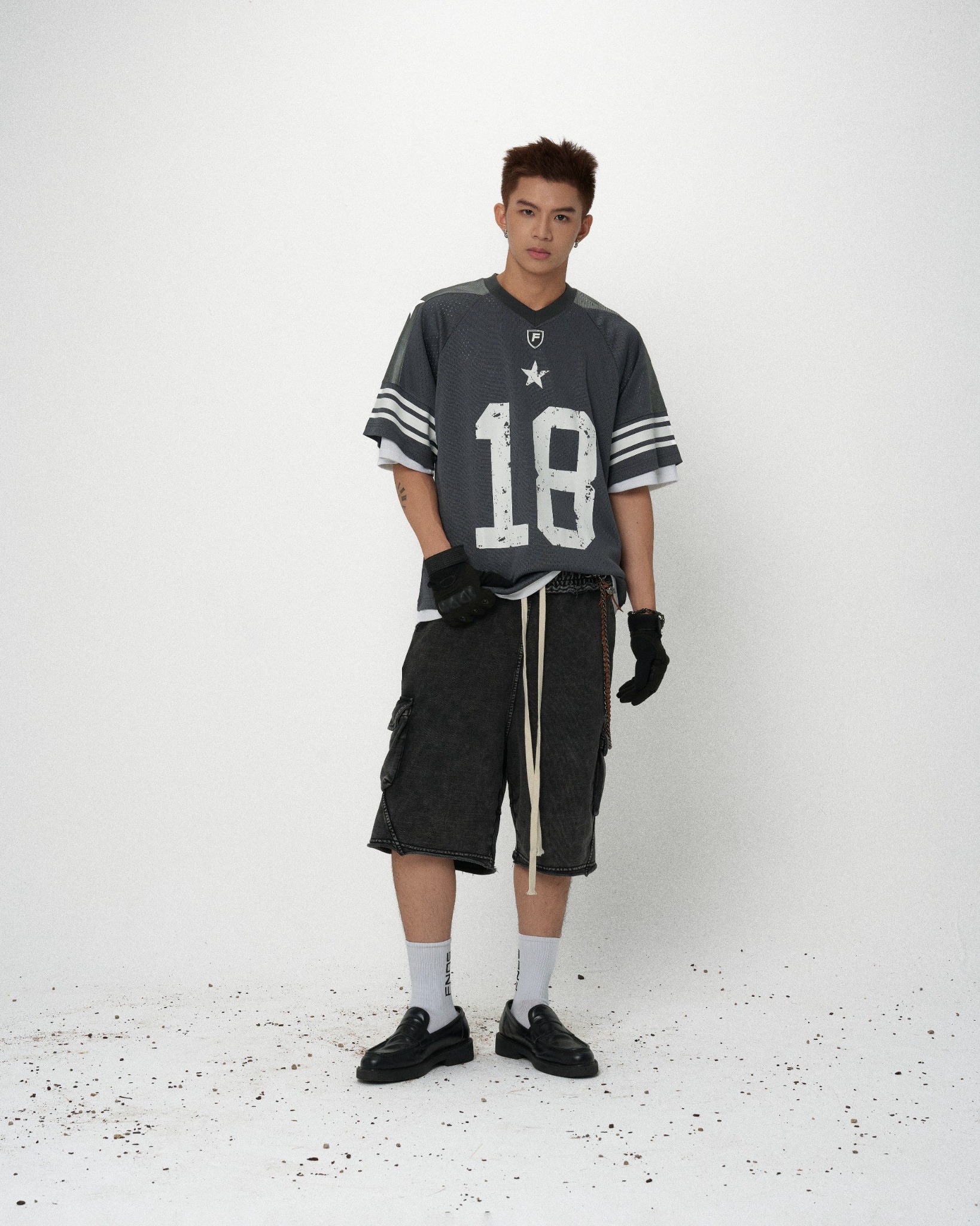JS3 - FNOS ORIGINALS CLUB JERSEY - BLACK/GREY