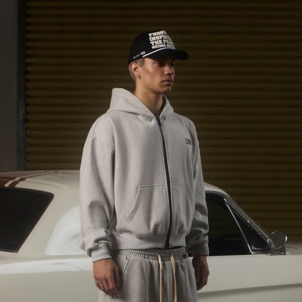 HW3 - "AVERAGE" TRUCKER HAT - BLACK & WHITE