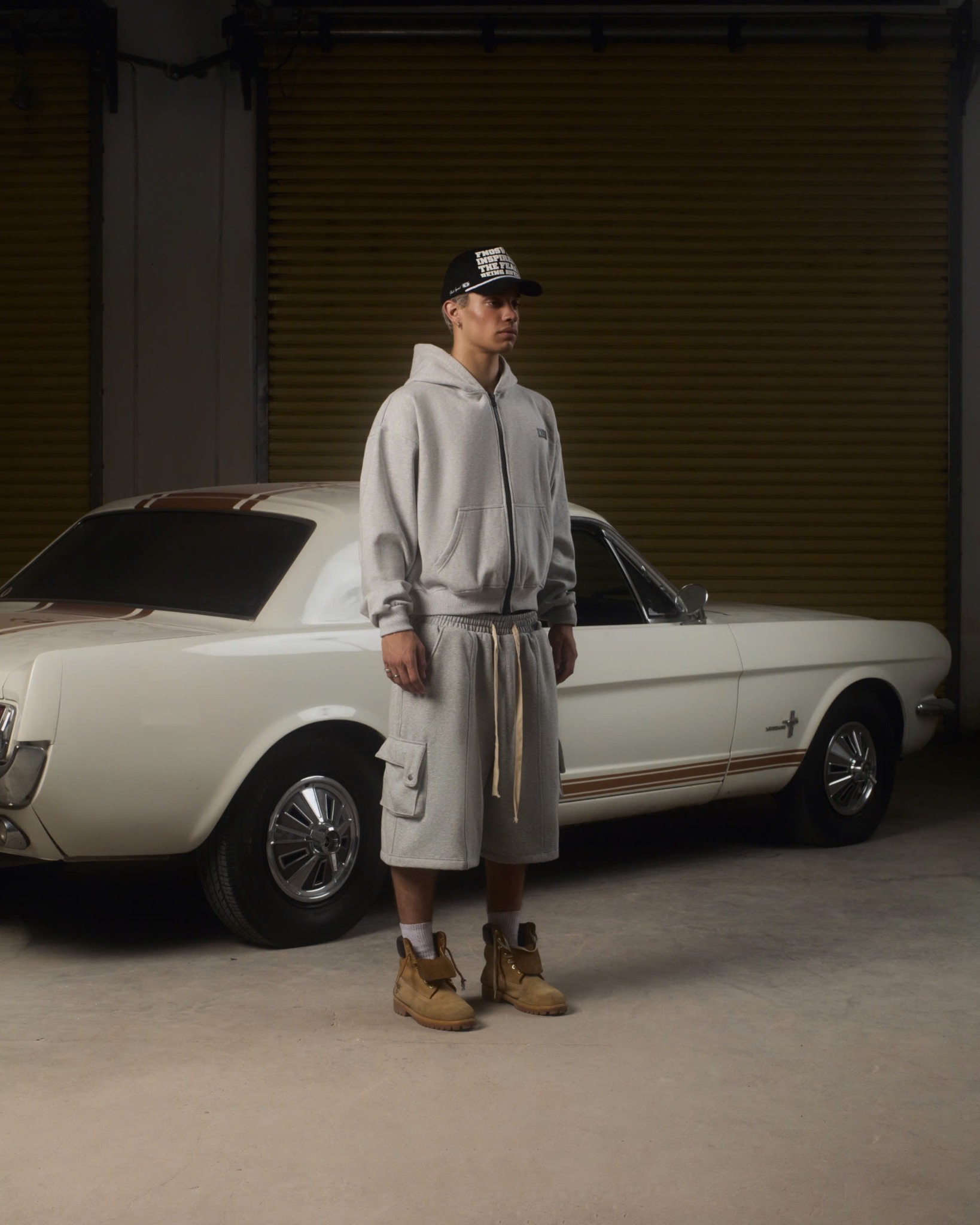 SJC2 - "BALANCE" SWEAT JORTS - GREY