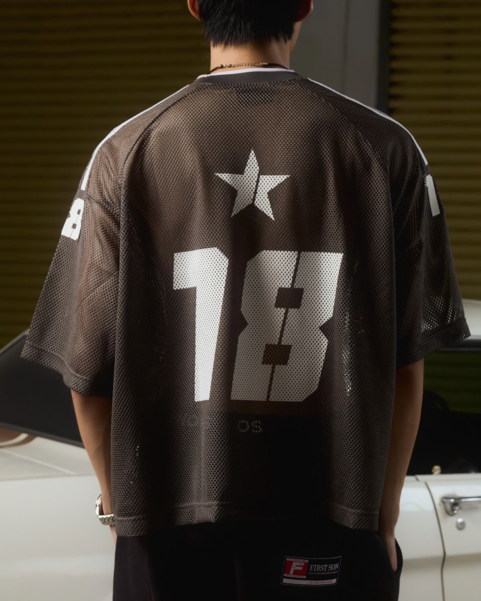 JS8 - 18+ MESH JERSEY TEE - BLACK