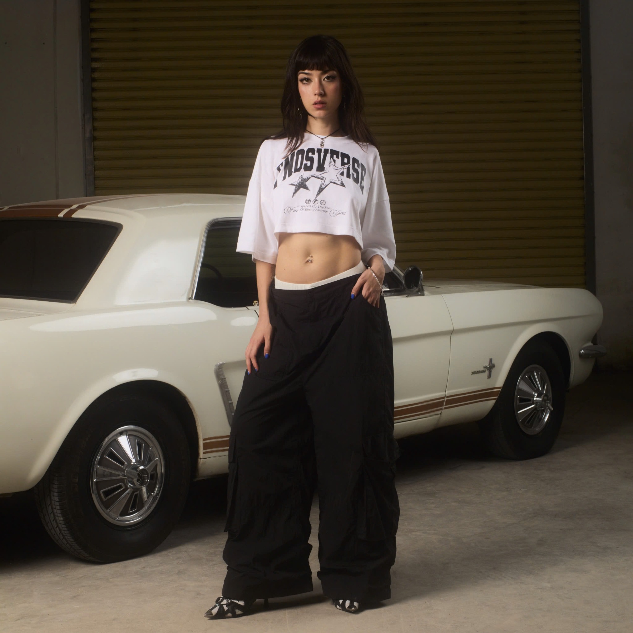 TCG1 - "FNOSVERSE" CROPTOP - WHITE