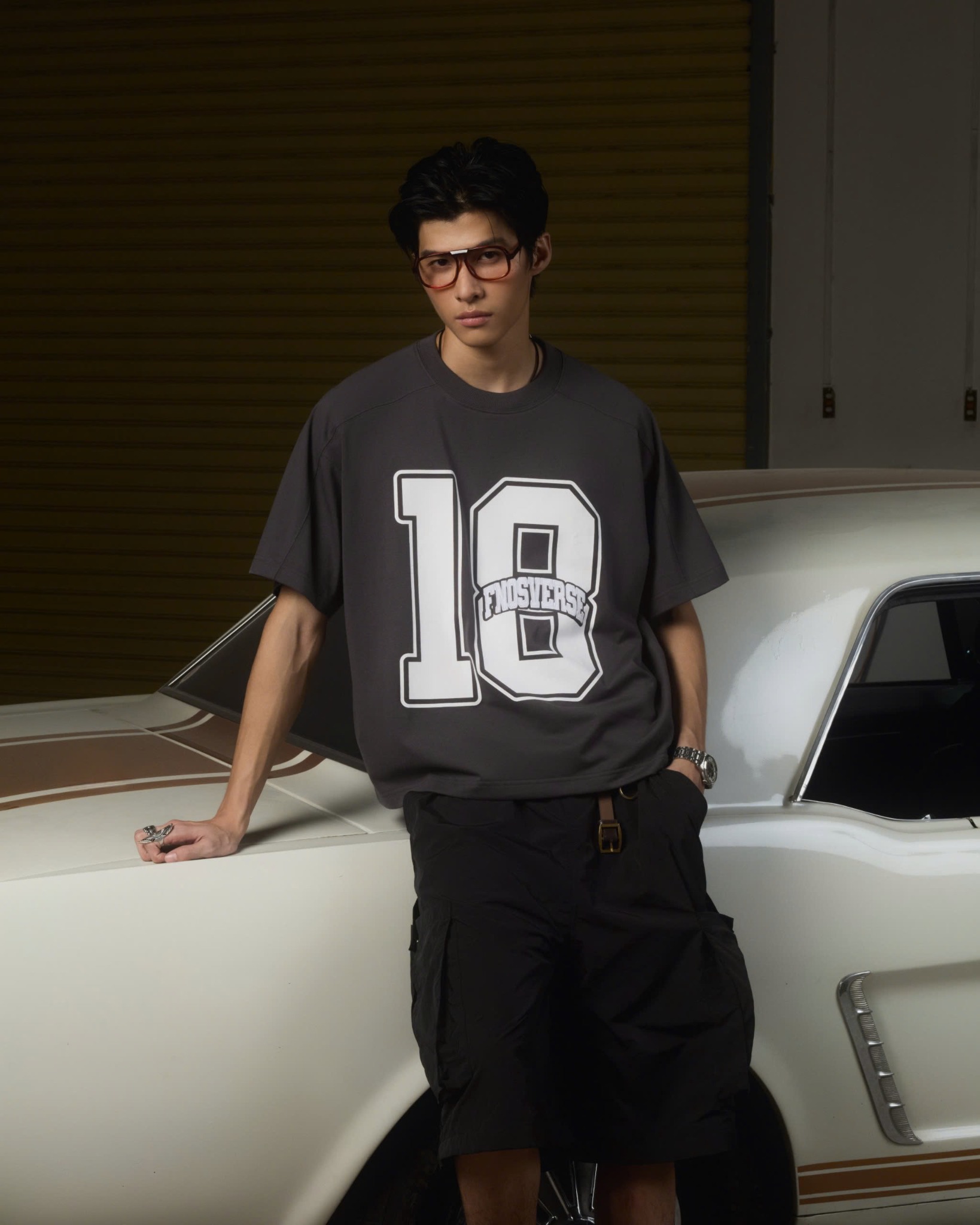 TSG46 - UNIFORM BOXY T-SHIRT - GRAY