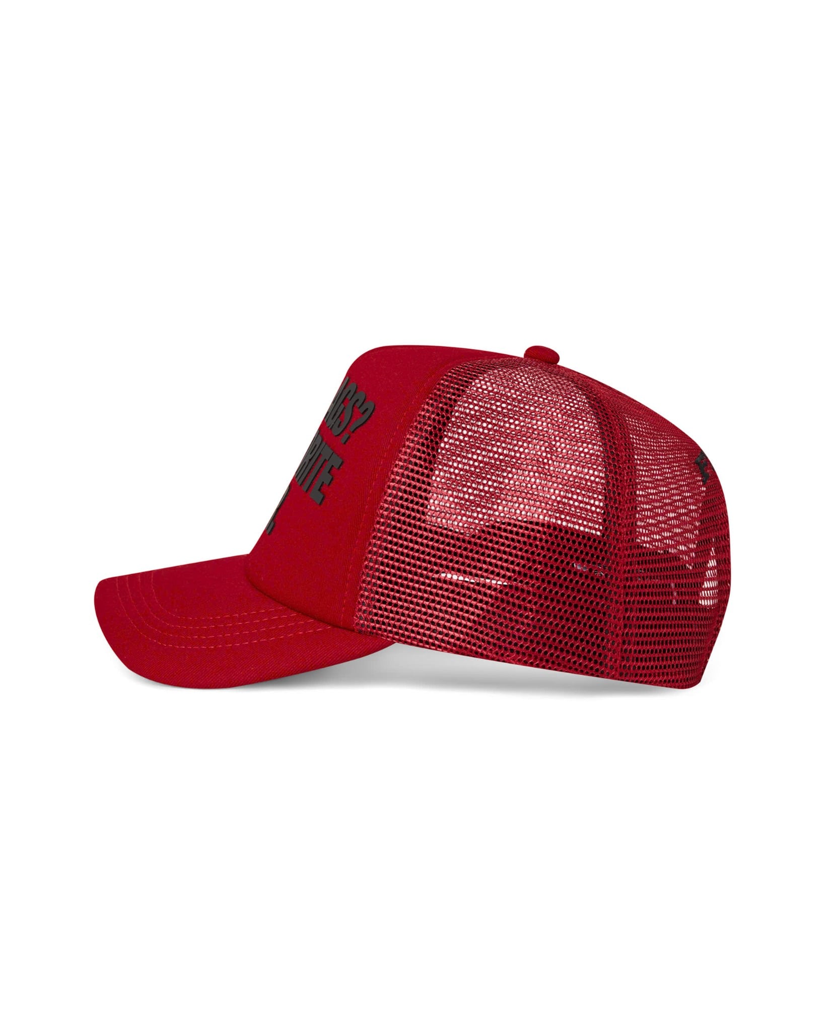 HW12 - " FNOS " TRUCKER HAT - RED