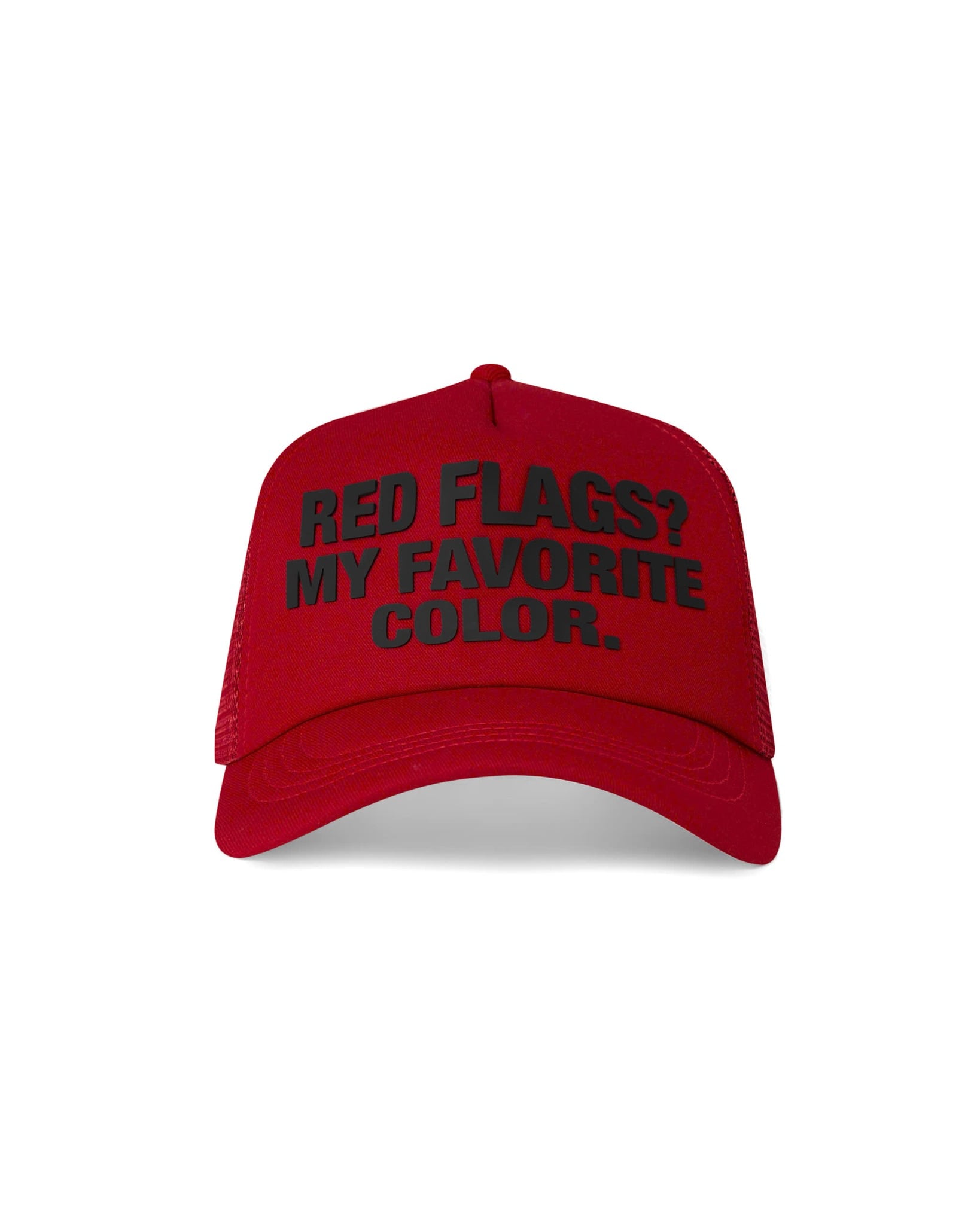 HW12 - " FNOS " TRUCKER HAT - RED