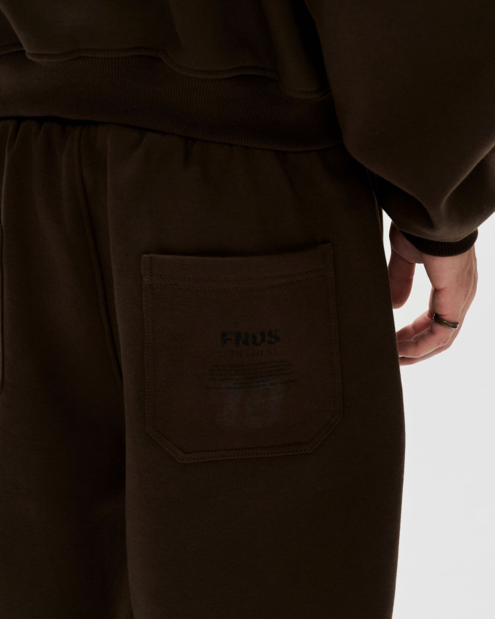 JGN8 - "FNOS" SWEAT PANT - BROWN