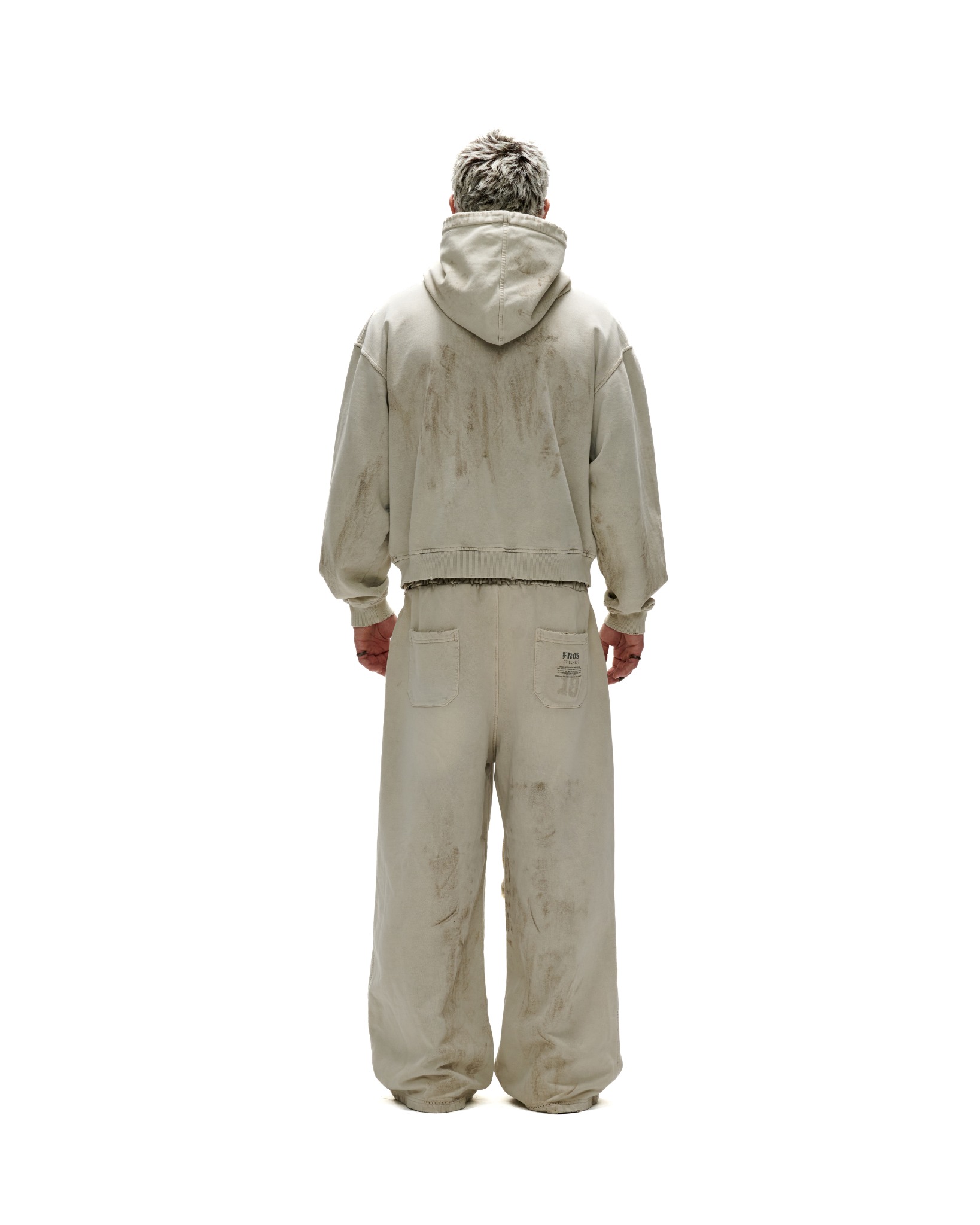 HDW7 - FNOS "DIRT WASH" HOODIE - DIRTY BEIGE