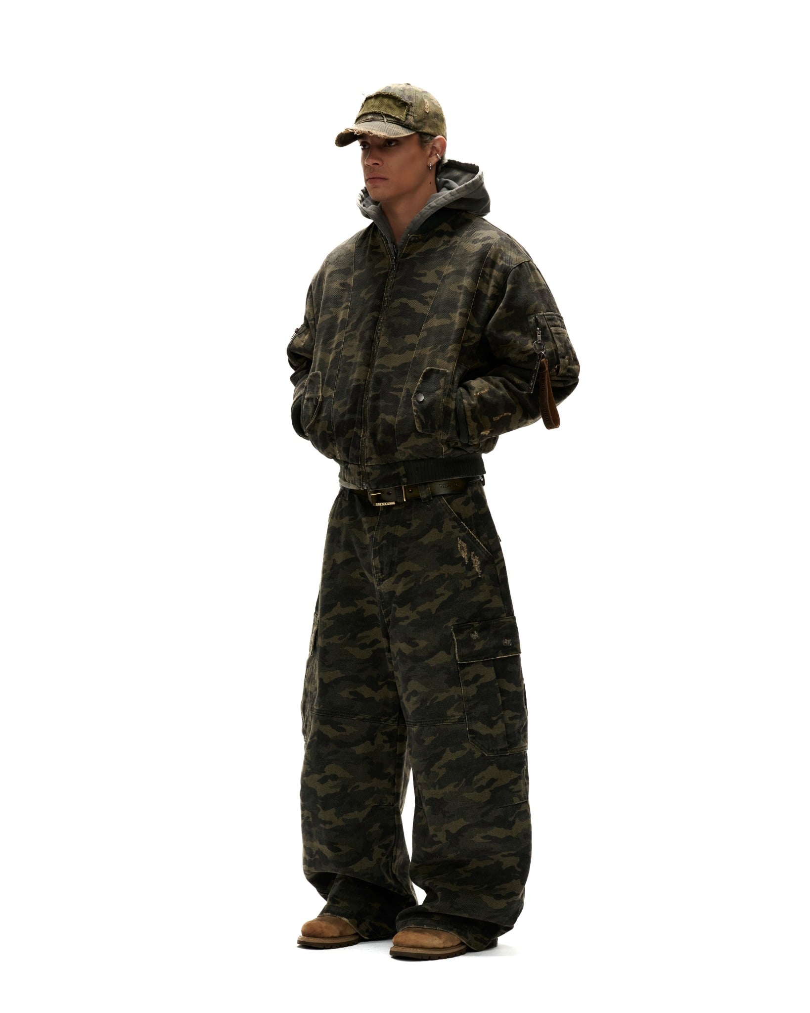 CCP2 - "FNOS" WASHED CAMO CARGO PANTS