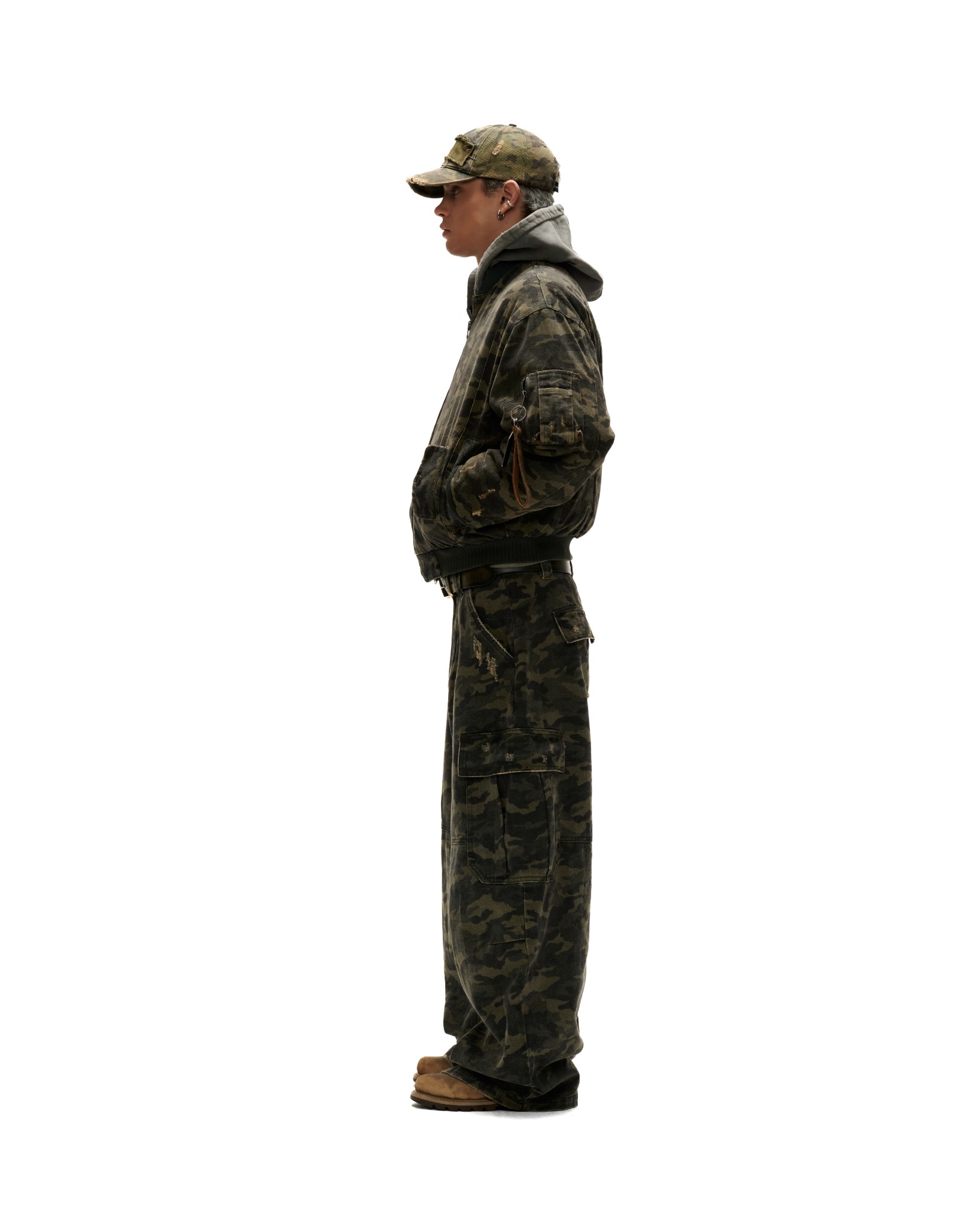 CCP2 - "FNOS" WASHED CAMO CARGO PANTS