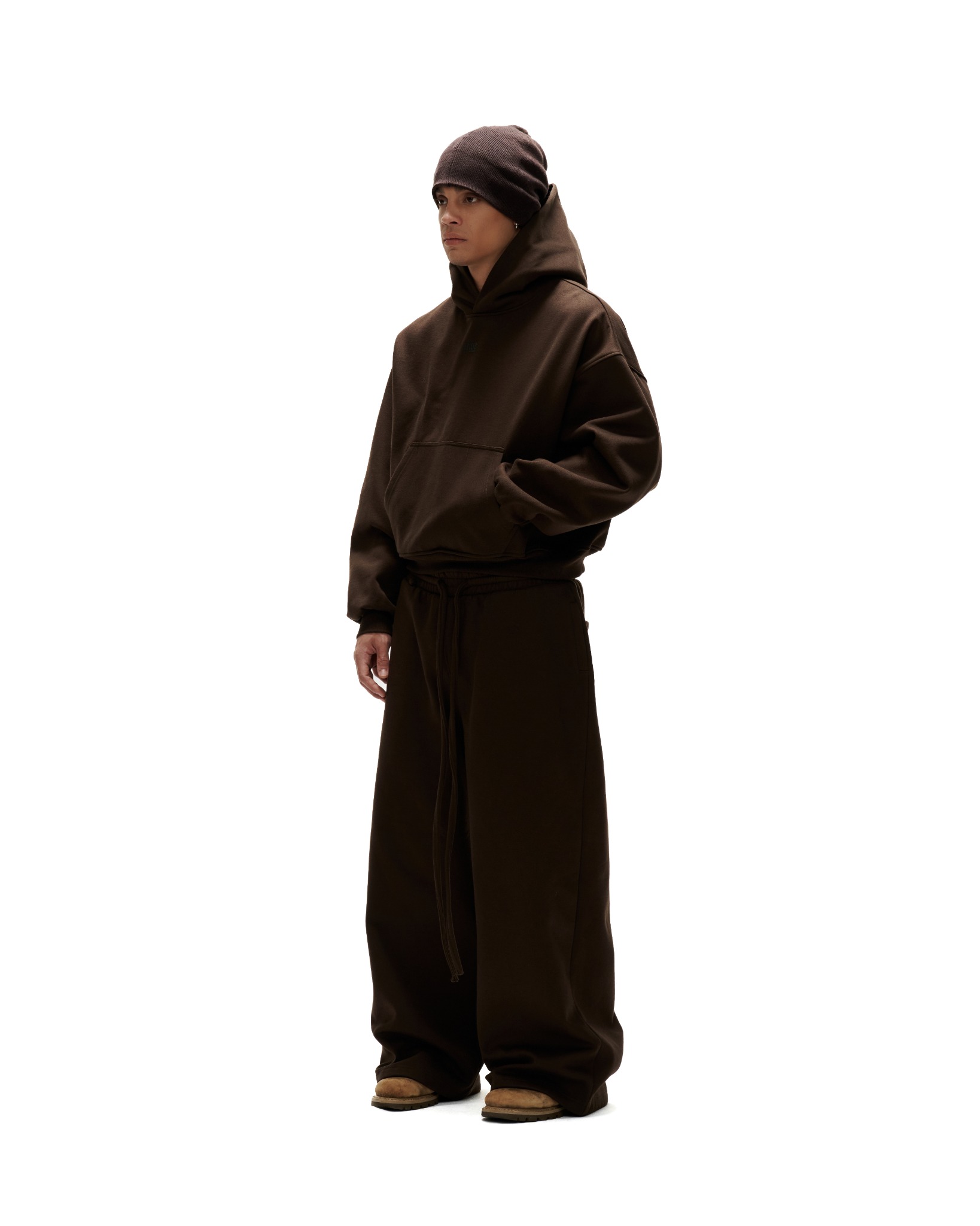 JGN8 - "FNOS" SWEAT PANT - BROWN